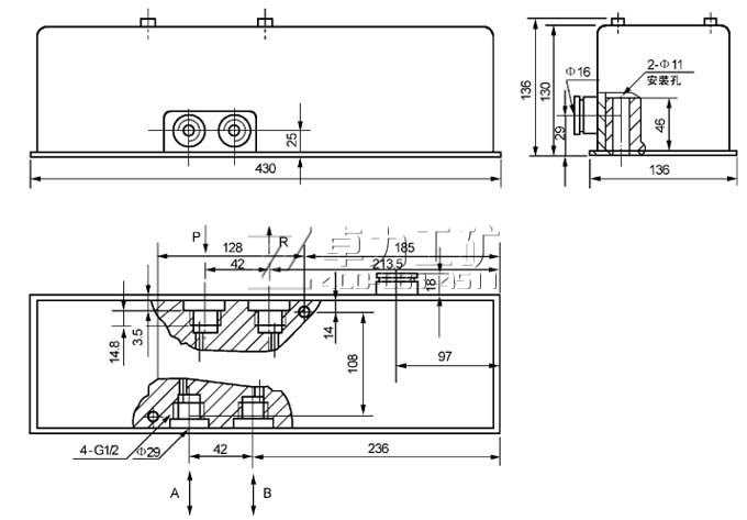 24EJF-P�Ͷ�λ��ͨ�Q���y���γߴ�